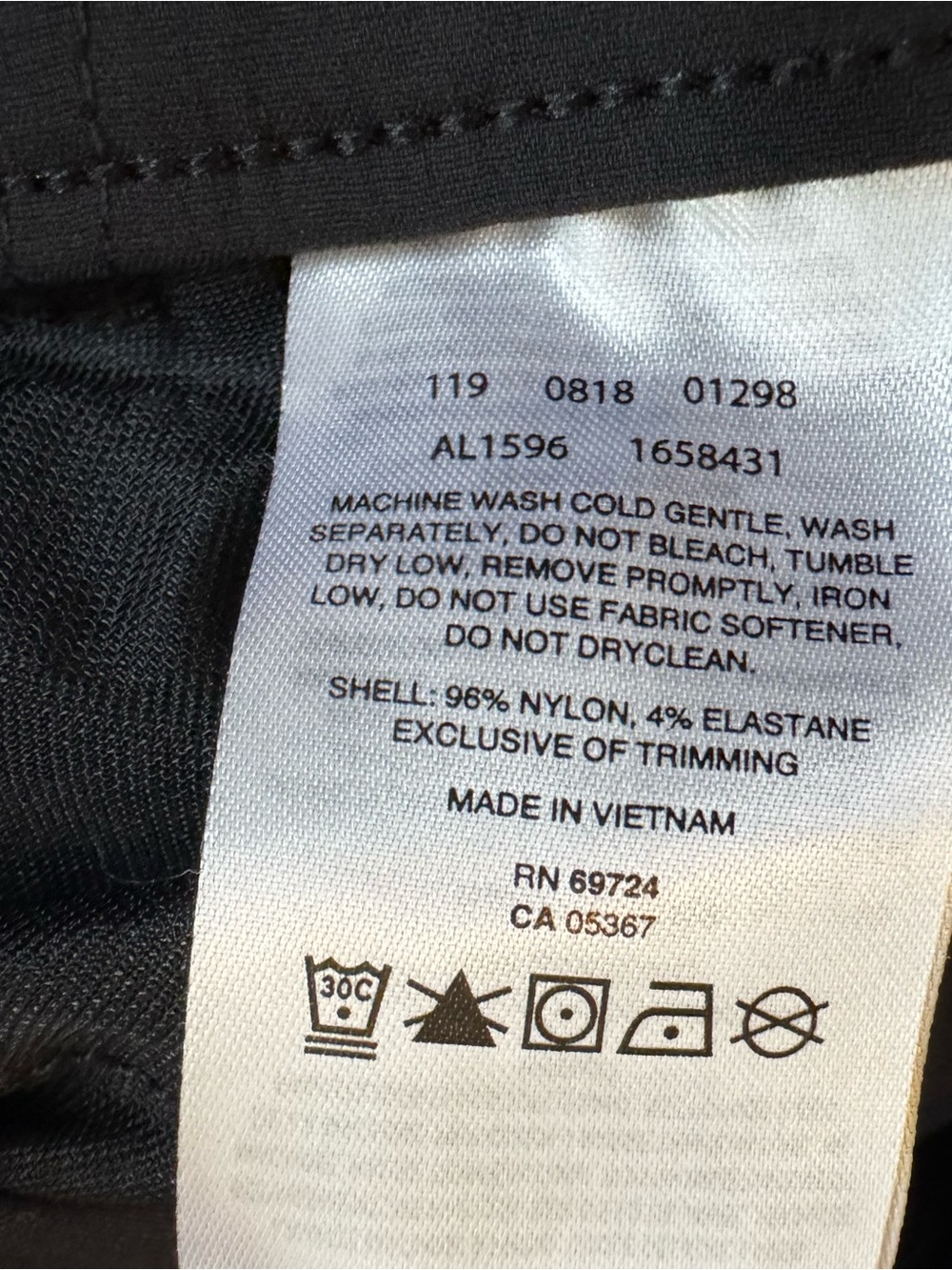 Columbia Omni Shield Anytime Causal Ankle Pants Size L Black Hiking - Picture 4 of 4